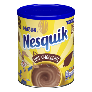 Nesquik hot chocolate tin