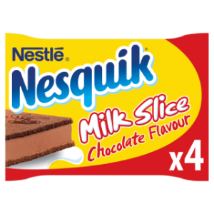 Nesquik chocolate flavoured milk slice