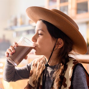 Child drinking Nesquik