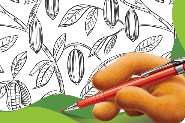 Quicky's hand colouring in Quicky's hand colouring in