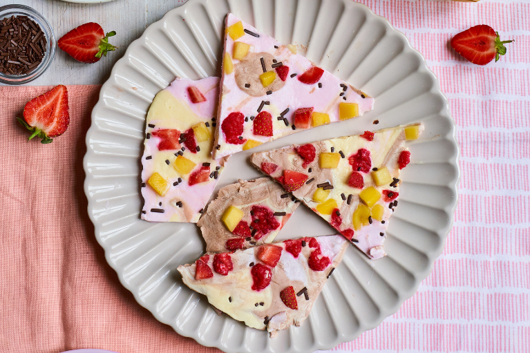 Rainbow Yoghurt Bark Recipe Rainbow Yoghurt Bark Recipe