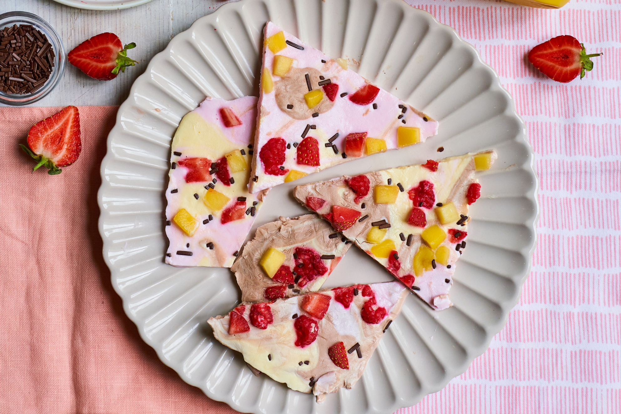 Rainbow Yoghurt Bark Recipe Rainbow Yoghurt Bark Recipe