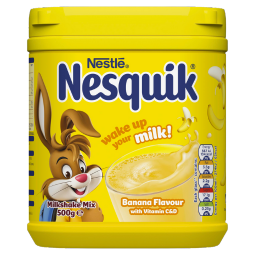 Nesquik banana milkshake powder teaser
