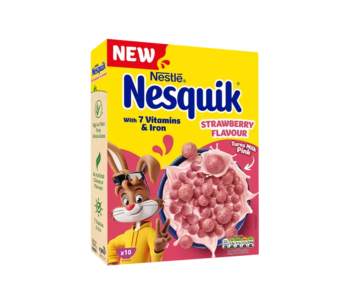 New Nesquik® Strawberry Flavour Breakfast Cereal