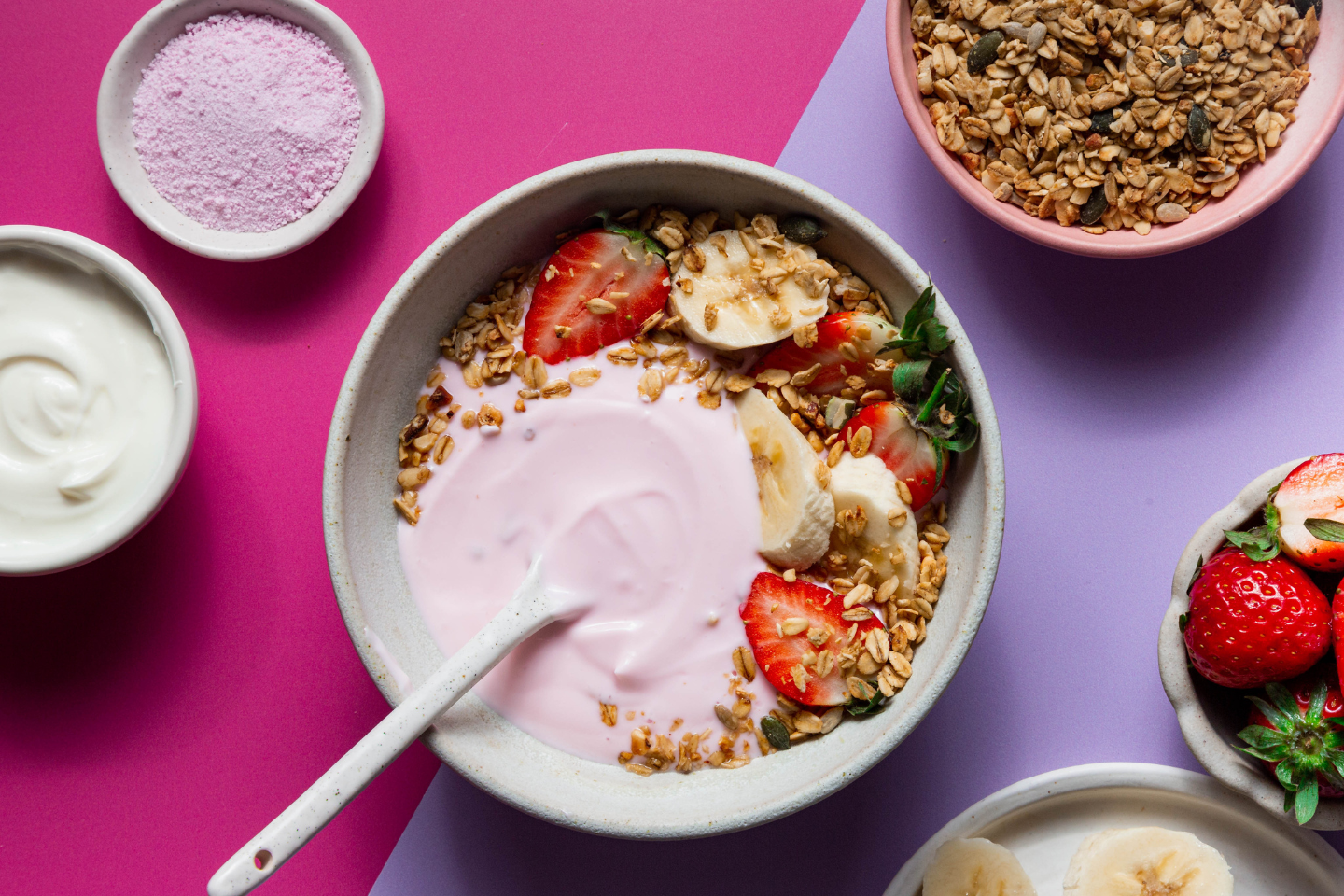 Berry colourful yoghurt bowl Berry colourful yoghurt bowl