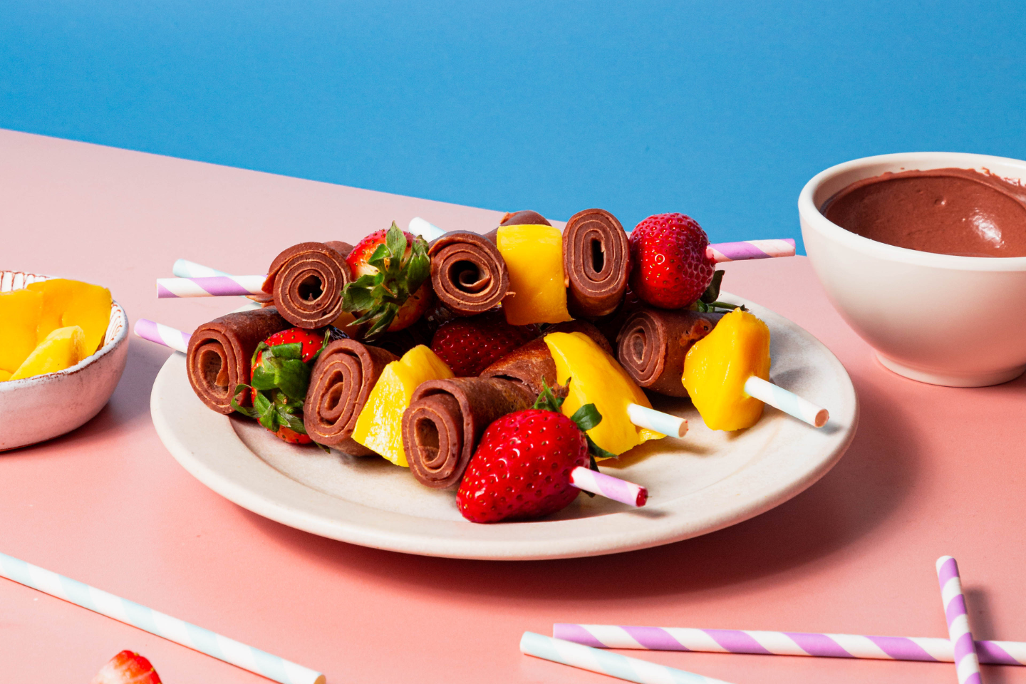 Nesquik Chocolate Crepe and fruit straws Nesquik Chocolate Crepe and fruit straws