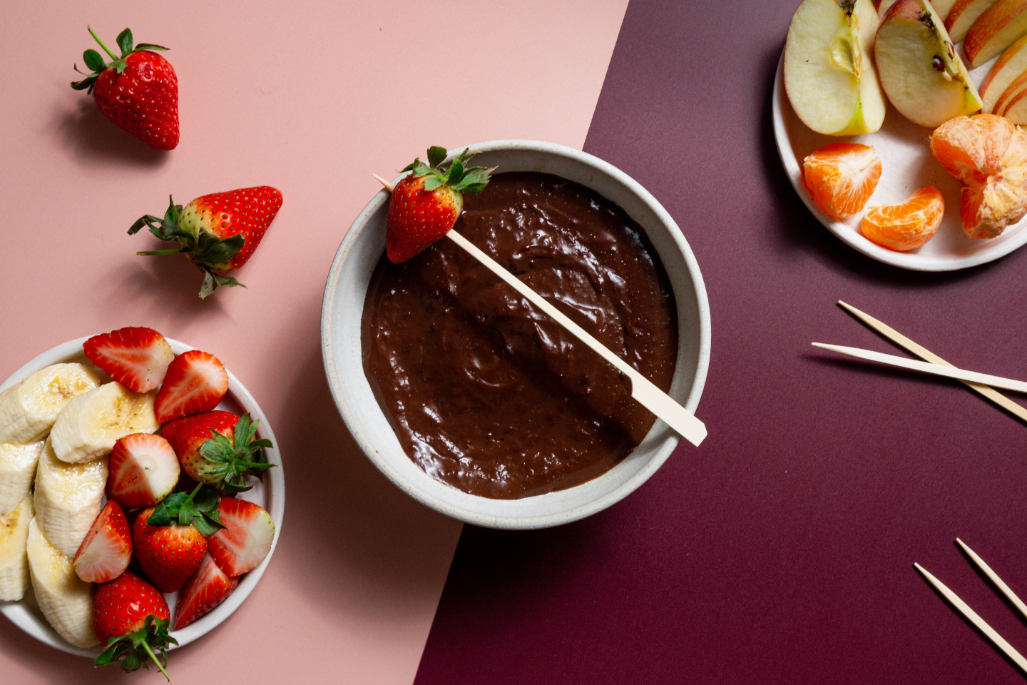 Hot chocolate fondue Hot chocolate fondue