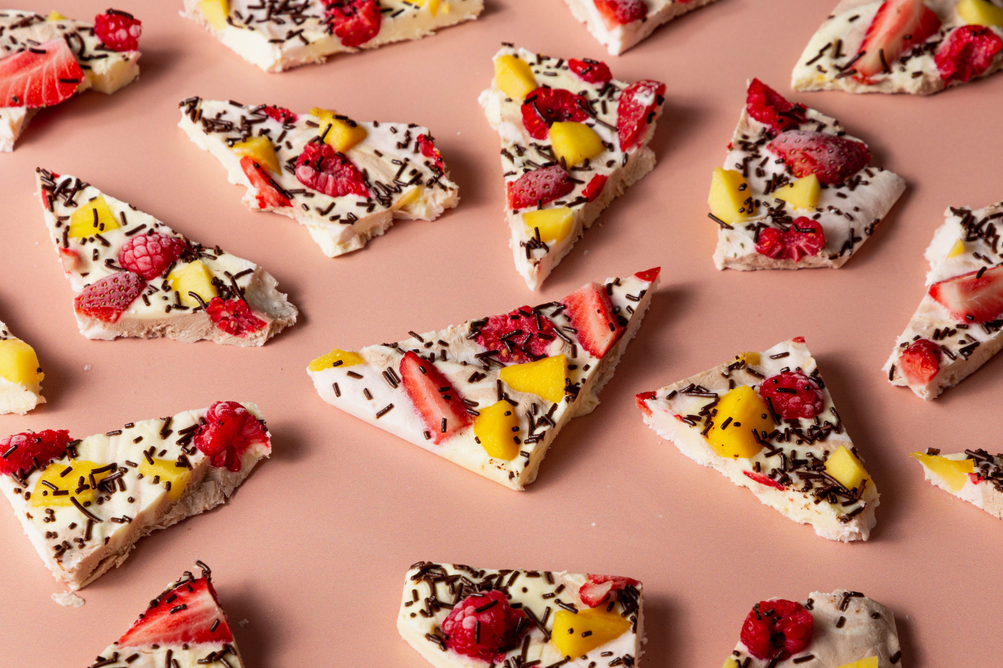 Rainbow yoghurt bark Rainbow yoghurt bark