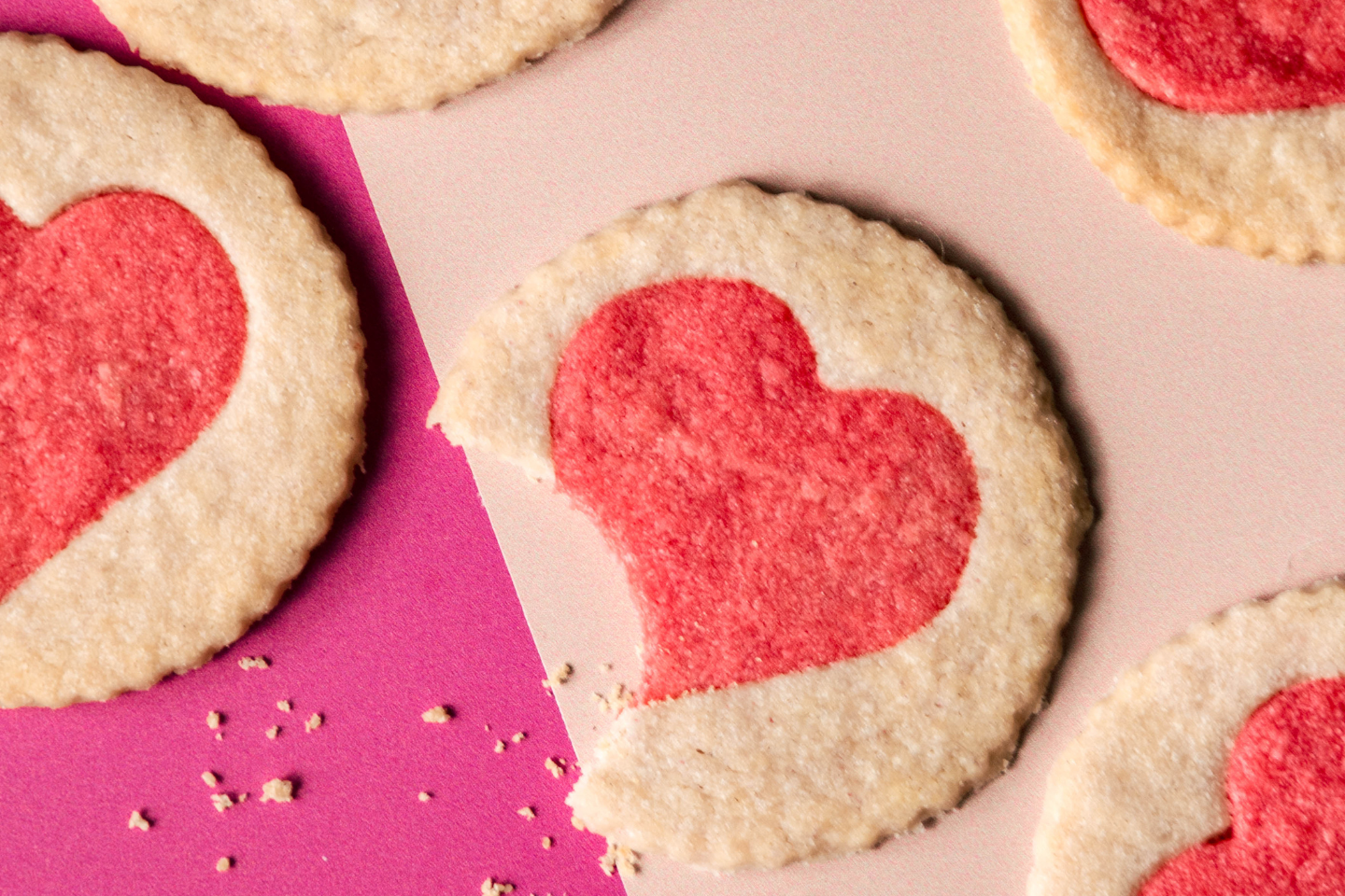 Nesquik strawberry heart biscuits Nesquik strawberry heart biscuits
