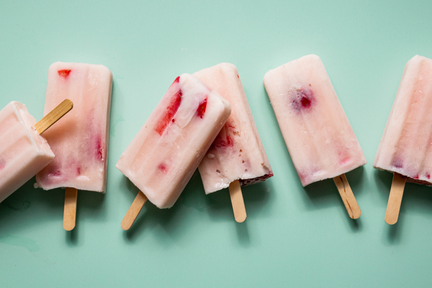 Strawberry Yoghurt Pops Background Image Strawberry Yoghurt Pops Background Image