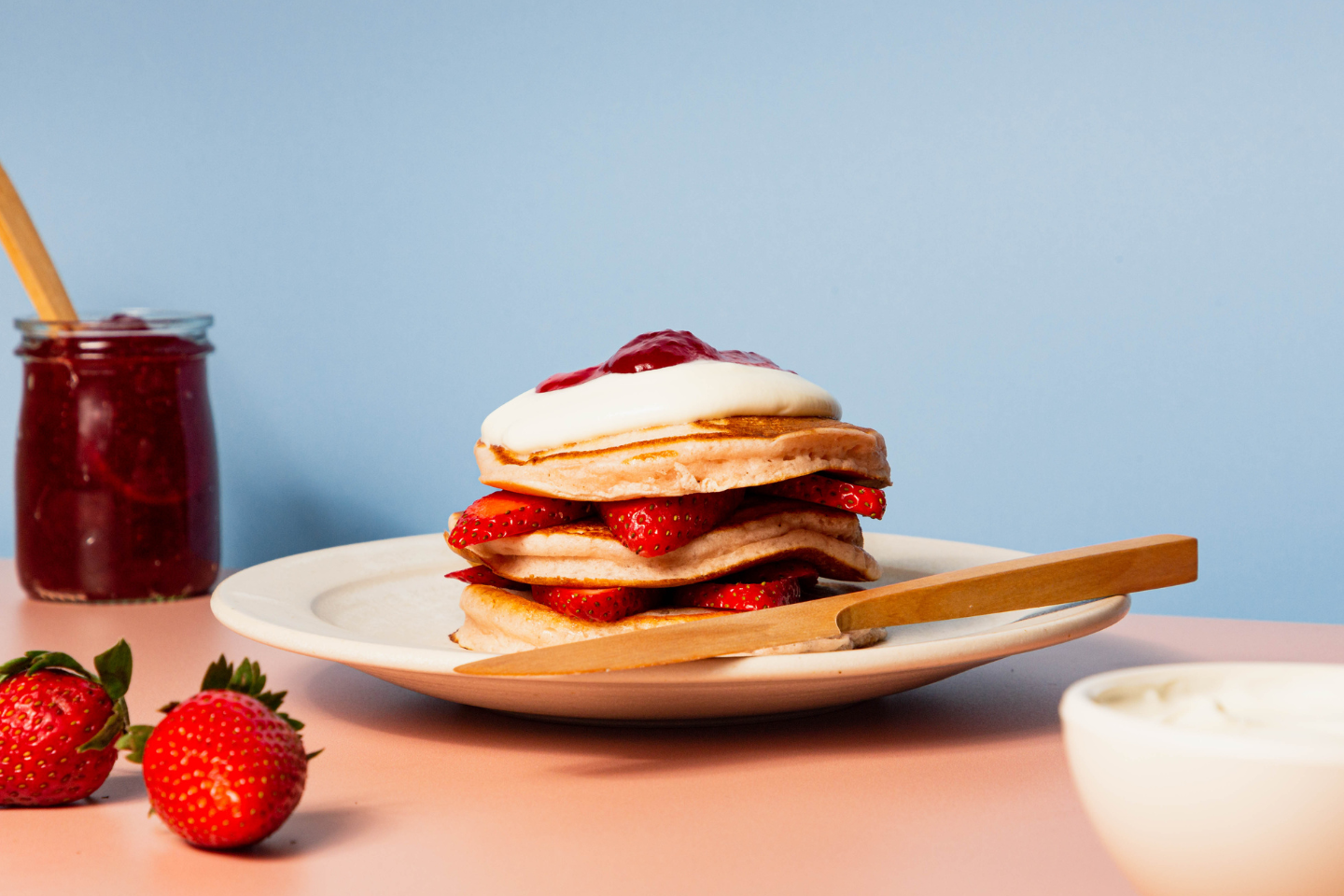 Strawberry pancake recipe Strawberry pancake recipe