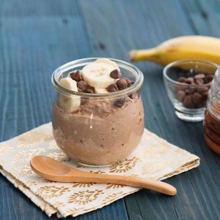 Chocolate Overnight Oats made with Nesquik