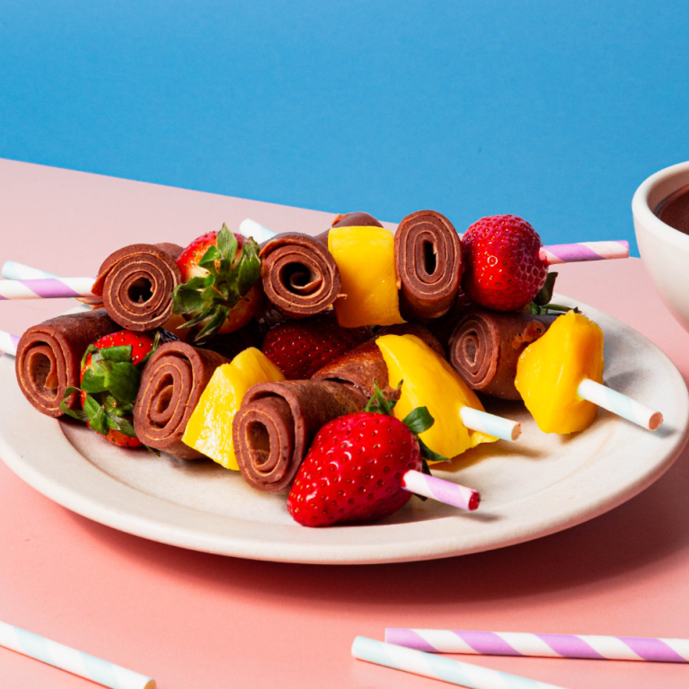 Nesquik Chocolate Crepe and fruit straws Nesquik Chocolate Crepe and fruit straws