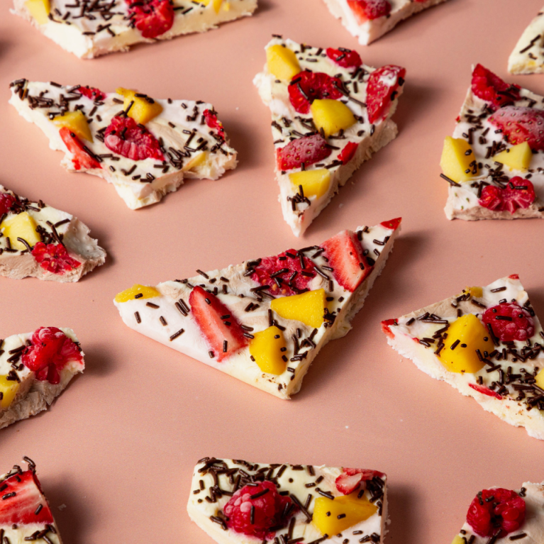 Rainbow yoghurt bark Rainbow yoghurt bark