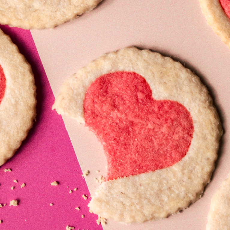 Nesquik strawberry heart biscuits Nesquik strawberry heart biscuits