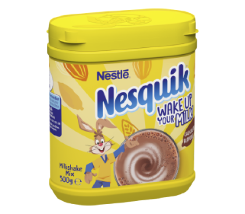 Nesquik chocolate milkshake powder 500g tub