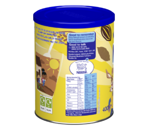 Nesquik hot chocolate tin