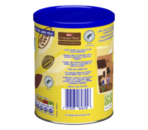 Nesquik hot chocolate tin