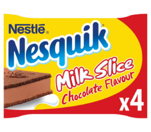 Nesquik chocolate flavoured milk slice