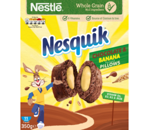 nesquk-banana-pillows-front.png Nesquik chocolate and banana pillows cereal box