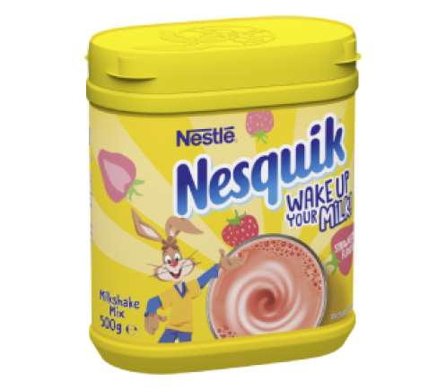 strawberry-powder-left-tilt.png Nesquik strawberry milkshake powder 500g tub