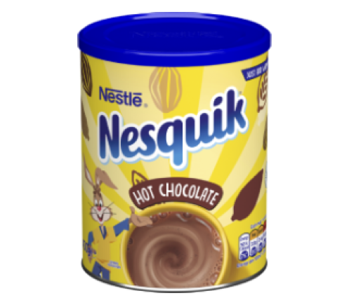 Nesquik hot chocolate tin