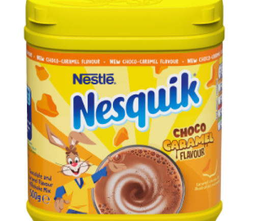 NUK1969 Nesquik 500g_C1C1 CHOCO CARAMEL (2) (1).png Nesquik Choco-Caramel Milkshake Powder 500g
