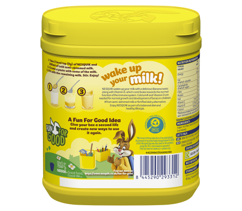 Banana Milkshake Nesquik back