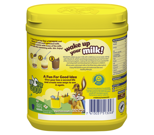 Chocolate Milkshake Nesquik back