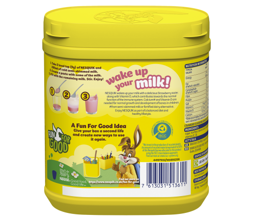 Strawberry Milkshake Nesquik Back