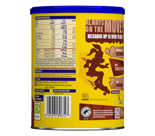Nesquik® UP Chocolate Milkshake Powder 330g Tin