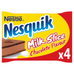 Nesquik chocolate flavoured milk slice