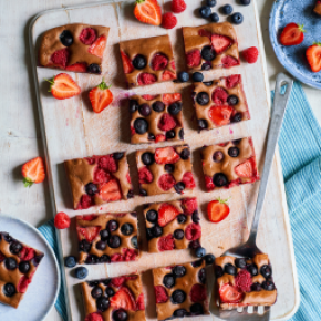 Chocolate Pancake Traybake recipe